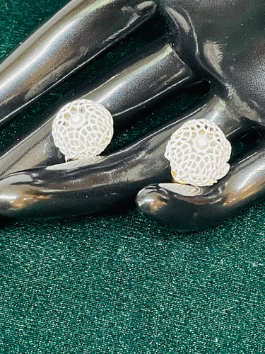 1970’s Monet White Filigree Set